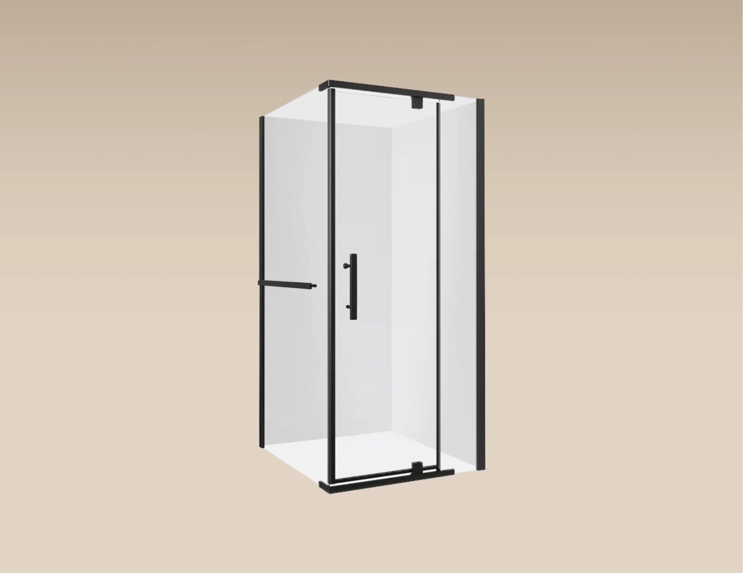 PORTE DE DOUCHE EN COIN 36"