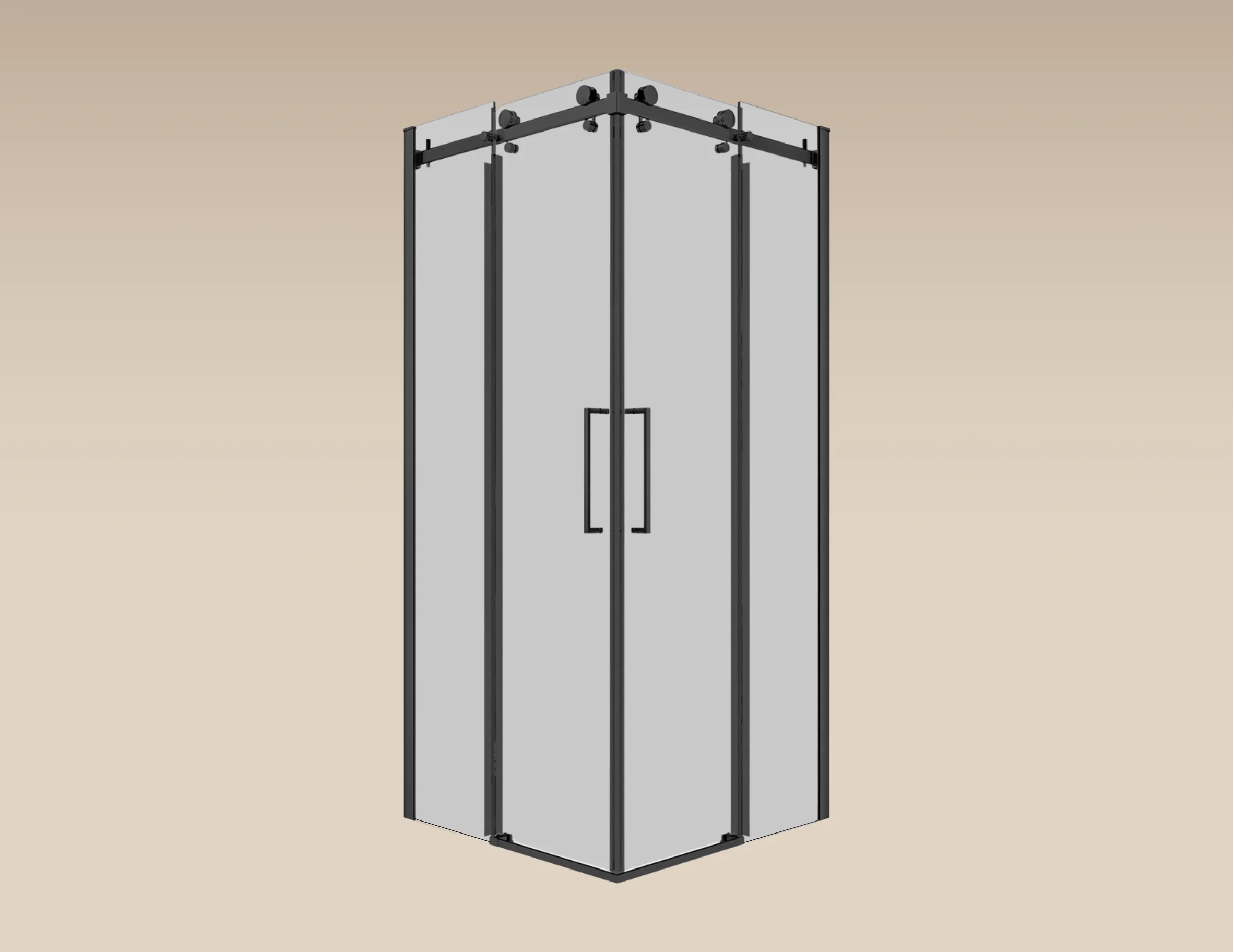 PORTE DE DOUCHE OUVERTURE EN COIN 36"