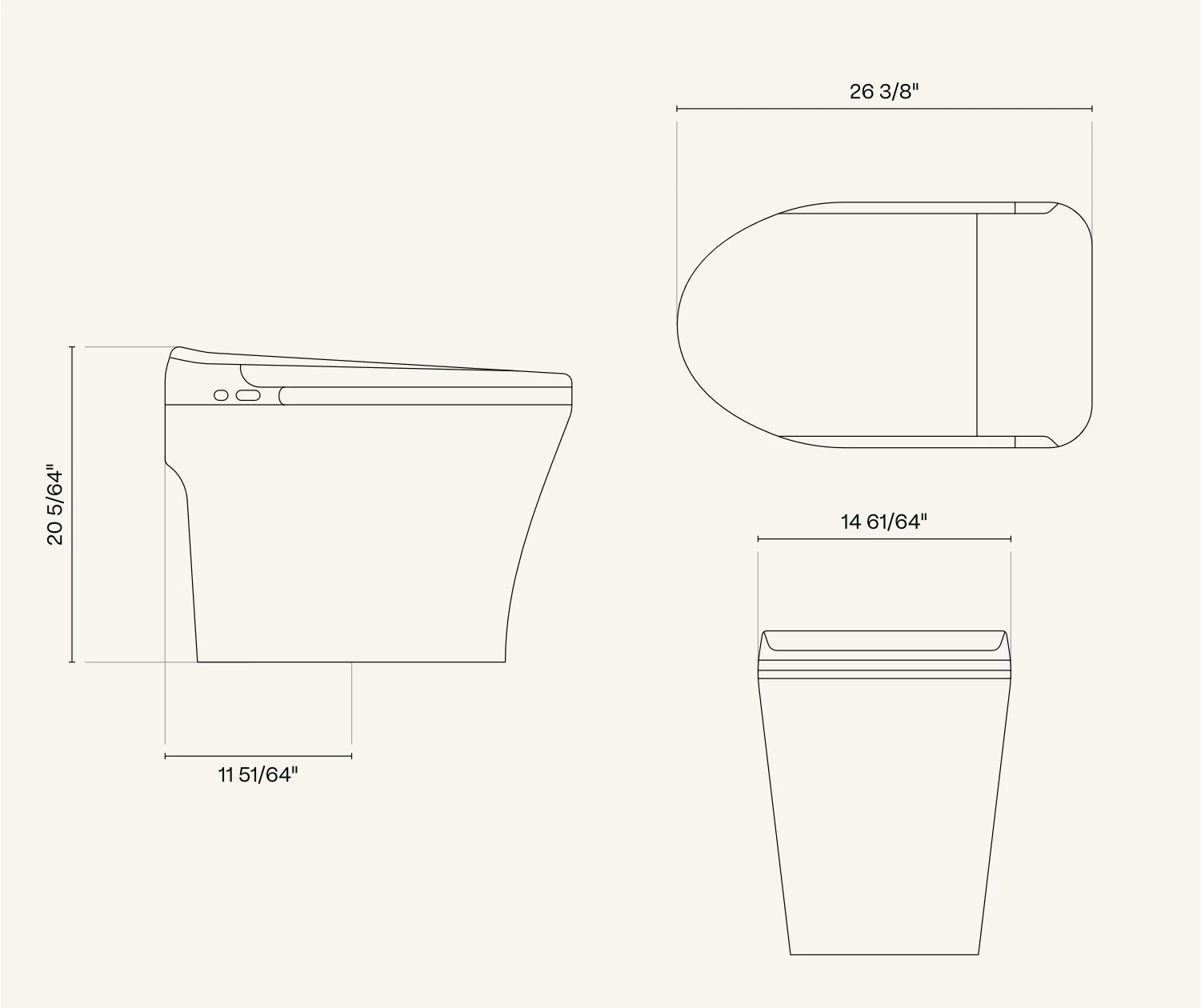 TOILETTE MONOBLOC INTELLIGENTE